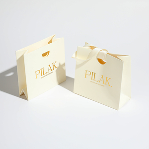 Nouveauté : Sac en papier vert et rose personnalisé <span class=keywords><strong>pour</strong></span> bijoux, cadeaux, artisanat, shopping, avec <span class=keywords><strong>ruban</strong></span> laminé et votre propre logo - Product Image 2