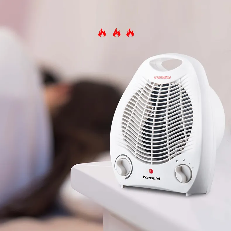 Floor Install Strong Wind Home Heaters Fan Portable Electrical Table Heater for Bedroom