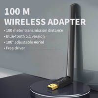 Vente en gros, Dongle sans fil Bt 5.1 Portable externe 100m dongle à dents bleues adaptateur sans fil externe antenne 4 dBi