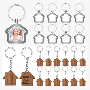 Porte-clés en alliage <span class=keywords><strong>de</strong></span> zinc en forme <span class=keywords><strong>de</strong></span> maison, écologique, <span class=keywords><strong>de</strong></span> fabrication originale, gravure personnalisée, promotion, cadeau d'exposition, <span class=keywords><strong>immobilier</strong></span> - Product Image 1