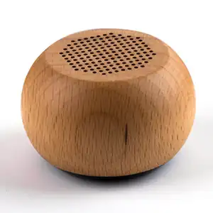 Bsci & Fcc Fabriek Hoge Geluidskwaliteit Draagbare Mini Houten Doos Draadloze Bt Speaker Met Tws Voor Outdoor