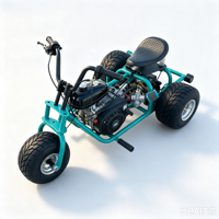 Kart à trois roues pour adultes, tout-terrain, à essence, pour la plage et le sable