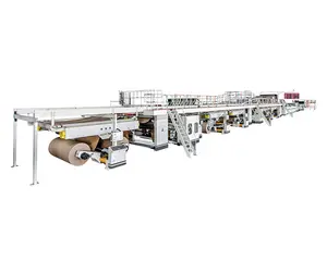Mesin karton 3/5/7 lapis karton bergelombang lini produksi pembuatan papan Kertas