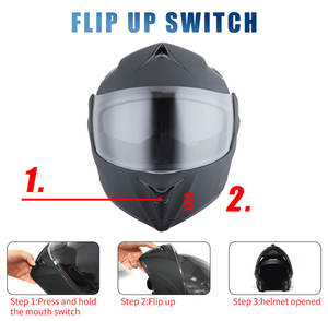 TopOne Cheap Prices Stylish ABS Modular Motorcycle Helmets for Riding Breathable & Durable Lightweight Design - Product Image 2