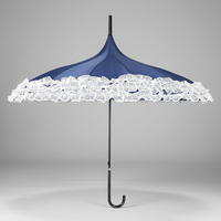 Parapluie décoratif droit en dentelle de marque de luxe japonaise, promotionnel, en gros, pas cher, pour la décoration de mariage