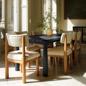 Muebles de Interior de diseño clásico <span class=keywords><strong>2025</strong></span>, mesa de comedor de madera de roble meticulosamente elaborada - Product Image 1
