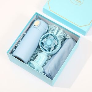 Juego de Regalo Personalizado con Ventilador Portátil y Sombrilla para Bodas, Cumpleaños, Día del Padre y Regalos de Bienvenida - Product Image 3