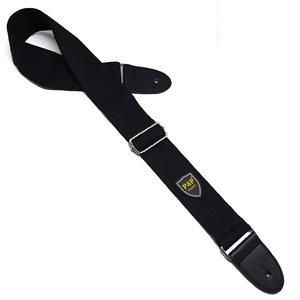 Cinturón de guitarra ajustable, correa de bajo de guitarra eléctrica acústica de algodón tejido con extremos de cuero - Product Image 6