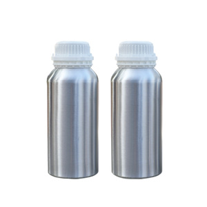 Botellas de aluminio de 500 ml con tapa de rosca pulida, redondas, para productos químicos, pesticidas, aceites esenciales, líquidos de repuesto - Product Image 3