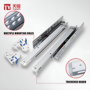 Furniture Hardware Telescopic Channel Hidden <strong>Drawer</strong> <strong>Slide</strong> 3-fold Full Extension <strong>Drawer</strong> <strong>Slides</strong>