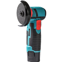 Mini-meuleuse d'angle sans fil 12V 19500 tr/min, outil portatif rechargeable pour polissage, découpe et meulage DIY, 3 roues, garantie 3 ans