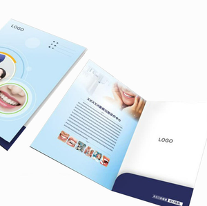 ファイルポケットフォルダカスタムロゴ印刷A4ファイルペーパープレゼンテーション用ビジネス用名刺スロット付き - Product Image 4