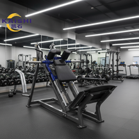 Machine à Squat Hack à Charge de Poids pour Salle de Sport Professionnelle, Conçue pour l'Entraînement des Muscles des Cuisses à Travers les Squats.
