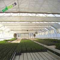 Tissu d'ombrage en aluminium pour serre diffuse la lumière 85% Tissu d'ombrage réfléchissant le soleil UV