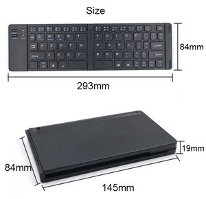 Clavier pliable en aluminium Tastatur Klappbar Eu Clavier pliable Bluetooth sans fil portable pour Android - Product Image 5