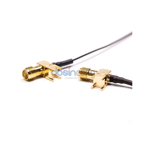 Câble coaxial RF à angle droit Mhf1 Mhf4 Ufl U.fl vers SMA RP Femelle Jack Câble d'extension 1.13 1.13mm Pigtail - Product Image 5