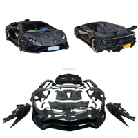 Kit carrosserie de haute qualité pour Lamborghini LP700, style SVR, en fibre de carbone : pare-chocs, jupes latérales, diffuseur, spoiler, capot
