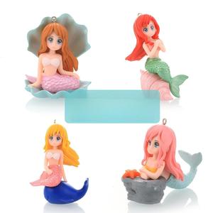 Figurines de sirène en résine PKY, décorations pour aquarium, ornements pour la maison, artisanat amusant, cadeau - Product Image 1