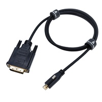 Câble USB C vers DVI 3 pieds Cordon adaptateur DVI vers USB C Câble d'interface visuelle numérique compatible Thunderbolt 3 pour MacBook Pro iMac