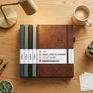 Agenda en cuir rigide personnalisable avec <span class=keywords><strong>navigation</strong></span> mensuelle, idéal pour le bureau, l'école et les affaires – Vente en gros - Product Image 1