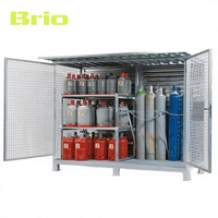 Cage de protection robuste en acier pour compresseur d'air, extérieure, verrouillable, design ventilé