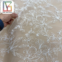 Nouveau tissu en dentelle française écologique, dentelle guipure, dentelle florale, dentelle à paillettes, vente en gros pour robes de mariée, robes de bal