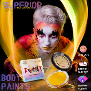 Fournitures de <span class=keywords><strong>peinture</strong></span> corporelle, <span class=keywords><strong>Palette</strong></span> de 9 couleurs, maquillage fantaisiste, fête artistique, effets spéciaux, maquillage - Product Image 2