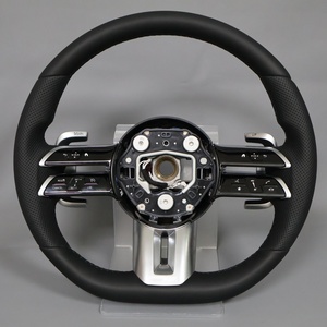 Volante de Cuero Personalizado para <span class=keywords><strong>Mercedes</strong></span> <span class=keywords><strong>Benz</strong></span> C117 C197 C205 W117 W166 C300 X164 - Product Image 1