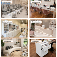 Fabricant de mobilier pour salon de manucure, chaise de spa pour les pieds, chaise de pédicure de luxe personnalisée avec massage