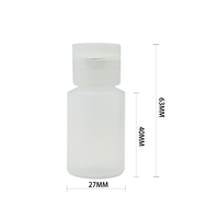 Bouteille en plastique 22ml Petites bouteilles en plastique PE translucides personnalisées Mini conteneur portable