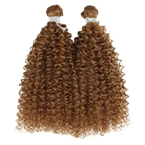 Deep wave heat resistant ombre blonde bundles rattan weaving material straight wholesale pictures synthetic weave hair packs
