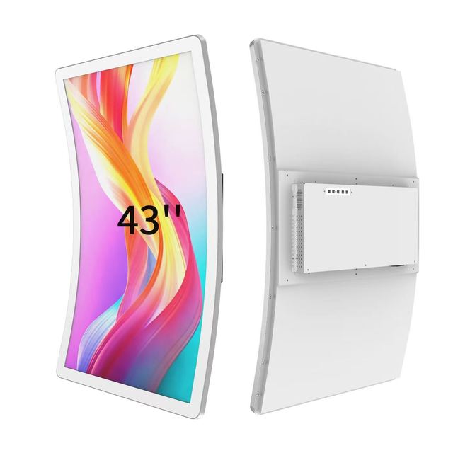 Oem Odm 43 Inch C-type Curved Touch Screen LCD PCAP Gaming Monitor Wall-mount Imbedded 4K 24*7 Operation Water Dust Proof