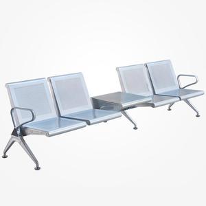 Sillas de espera Zhongfei Landa de 4 plazas de acero inoxidable con reposabrazos para uso público en aeropuertos y estaciones - Product Image 2