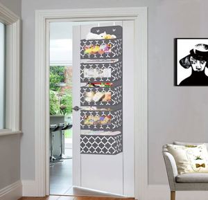 Over the Door Hanging Organizer <b>Pantry</b> Closet Storage Organizer With 5 Large Pockets - Product Image 6