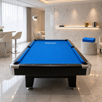 Tissu de billard gris froid Bojianyue pour kit de rechapage de table de billard avec 6 bandes prédécoupées