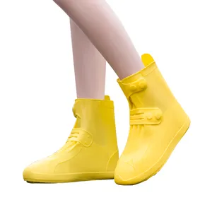 Capa de silicone antiderrapante para sapatos, cobertura de silicone antideslizante e à prova d' água para chuva, pe