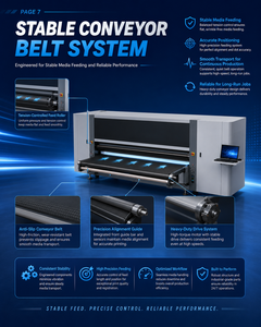 Impresora UV de Cinta Transportadora de 3300 mm, Impresora de Inyección de Tinta con Gabinete Cerrado para Exhibición, Impresión en Materiales Flexibles - Product Image 2