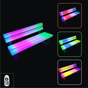 <span class=keywords><strong>Banc</strong></span> <span class=keywords><strong>de</strong></span> parc moderne <span class=keywords><strong>de</strong></span> luxe avec éclairage LED, tabouret <span class=keywords><strong>de</strong></span> bar, plastique étanche IP65 pour usage commercial dans les écoles, les salons, les hôtels, les gymnases - Product Image 5