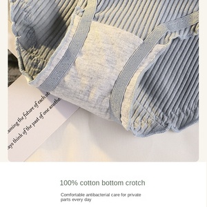 Celana dalam katun Combed, pakaian dalam setengah pinggang katun selangkangan antibakteri siswa perempuan Jepang ukuran besar bernapas - Product Image 6