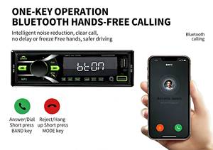 1Din MP3 Player Stereo Radio BT Call 2 USB Ports AUX FM AM Head Unit <b>Amplifier</b> Remote Control Lossless Universal <b>Car</b> - Product Image 4
