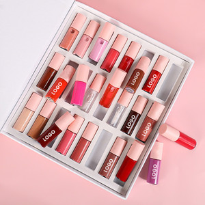 Tùy Chỉnh Nhãn Hiệu Riêng 24 Màu Sắc <span class=keywords><strong>Mini</strong></span> Lip Gloss Son Môi Lỏng Thiết Lập Dài Mặc Vegan Bóng Son Bóng Kit - Product Image 1