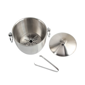 Stainless Steel 2L Double-Walled <b>Ice</b> <b>Bucket</b> <b>with</b> <b>Lid</b> for Cooling Beer for Champagne Wine and Fruit at Parties - Product Image 2