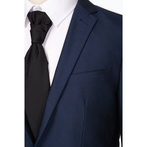 Hommes costume veste et pantalon 2024 nouvelle <span class=keywords><strong>tendance</strong></span> de la mode HMDKO1A1Q34-B5 bleu marine personnalisé en gros Slim Fit costume pour hommes - Product Image 3