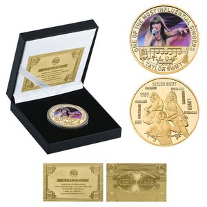 Moneda Conmemorativa Personalizada de Taylor Swift, 16 Diseños, Chapada en <span class=keywords><strong>Oro</strong></span> de 24k, para Coleccionar - Product Image 4