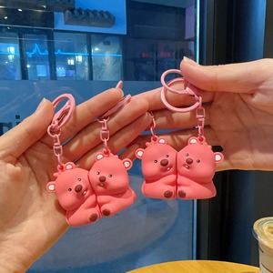 Lindo Llavero de Dibujos Animados 3D de Castor Loubi, Colgante Magnético de Tela Bordada, Juguete de Anime, Regalo Promocional para <span class=keywords><strong>Parejas</strong></span>, Plástico - Product Image 2