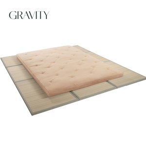 Materasso <span class=keywords><strong>Futon</strong></span> Giapponese Arrotolabile in Cotone Organico da 4 Pollici, Materasso Tatami Pieghevole per Adulti e Bambini - Product Image 3