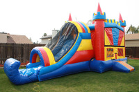 Toboggan gonflable pour château de maison de rebond pour enfants d'arrière-cour à vendre