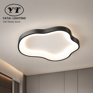 Lámpara de techo LED acrílica moderna, control remoto, regulable, tricolor, alto CRI, para dormitorio, sala de estar, pasillo, 27W, 50 cm - Product Image 1