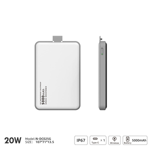 <span class=keywords><strong>Batterie</strong></span> <span class=keywords><strong>externe</strong></span> portable sans fil magnétique étanche IP67 5000mAh 20W PD PPS à charge rapide - Product Image 2