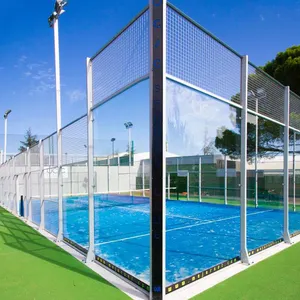 LED-Licht-Gesamtsatz für individuelle Sport-Outdoor/Indoor-Padel-Sportpaddel-Tennisplatz mit Glas und Rasen 10 m*20 m